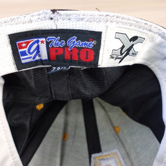 Panthers Cap Black AU Hat Baseball 7 3/8 Yellow Embroidered Logo The Game Pro - Picture 9 of 16